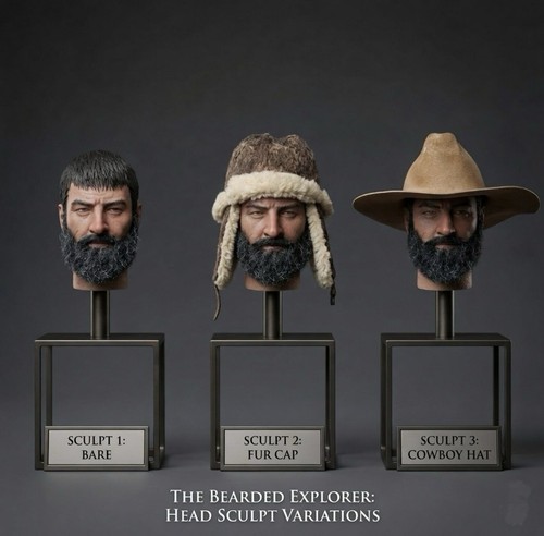 Scultura cowboy vichingo