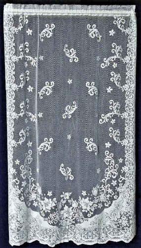 Pannello finestra pizzo bianco