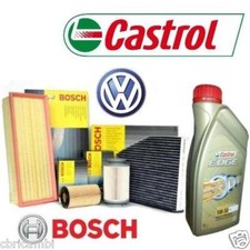 KIT TAGLIANDO 5 lt OLIO CASTROL 5W30+4 FILTRI BOSCH VW GOLF V 2.0 TD 170 CV 2008