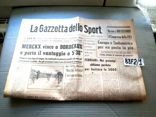 Gazzetta dello sport 1971 - gazzetta, 16-7-1971