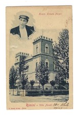 Cartolina Rimini Villa Novelli Comm. Ermete Novelli vg