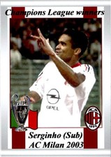 card Champions League winners