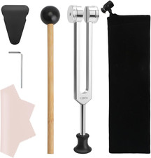 Diapason 128Hz Diapason Curativo Acciaio Inox Con Diapason Martello Silicone Pan