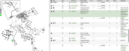 John deere line t250710 hard - deere,