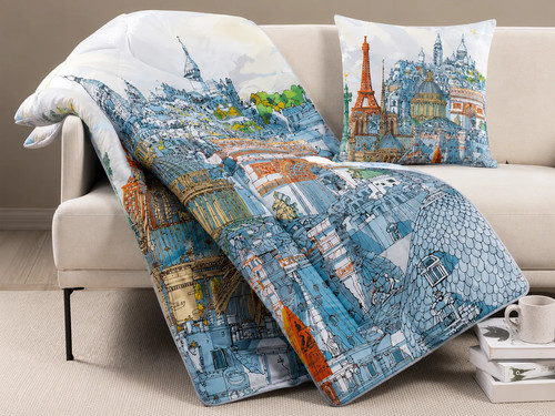 Caleffi plaid paris fantasia - plaid,