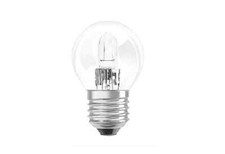 LAMPADA SFERA ALOGENA A RISPARMIO ENERGETICO POLIPLAST 500677 42W ATTACCO E27