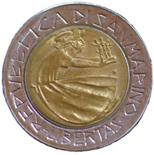 San Marino 500 Lire 1985 KM#
