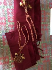 Tenda velluto rosso pregiato per teatro palco h 320 cm x 160 cm larghezza - 2 pz