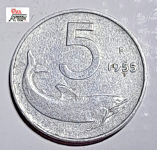 Moneta  da Lire 5  del 1955 -
