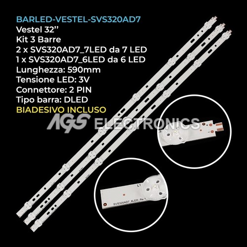 Kit barre strip led tv - kit, 3