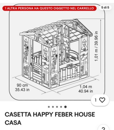 Casetta per bambini feber - per,