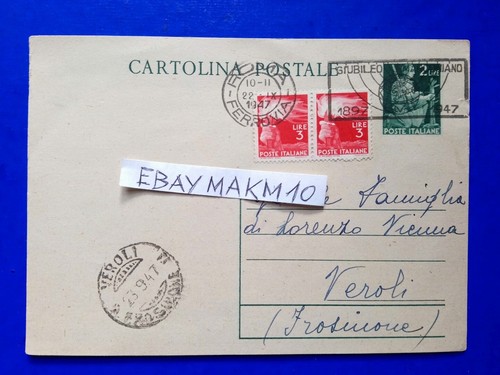 Cartolina postale 2 lire - 🔵,