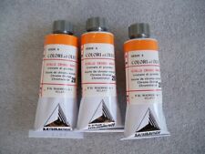 3 TUBETTI 30 ML COLORI OLIO EXTRA FINE SERIE A MAIMERI GIALLO DI CROMO ARANCIO