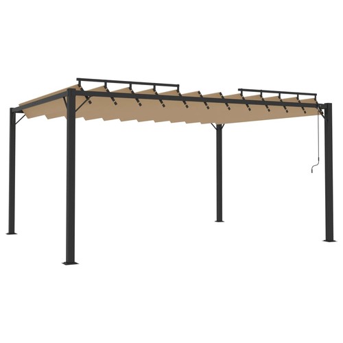 Gazebo with louvered roof - with,