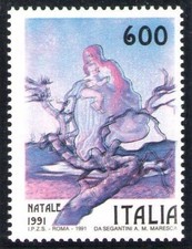 1991 Italia - Repubblica, Lire di Natale 600 senza certificato giallo Carraro, no