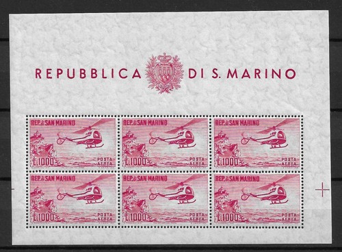 San marino foglietto 1961 - foglietto,