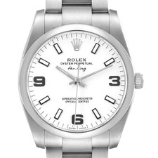 Rolex Air King 34 Steel White