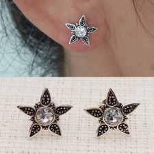 Orecchini donna stella argento