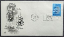 United Nations - Scott 210 - Peace Justice Progress - 1970 - First Day Cover
