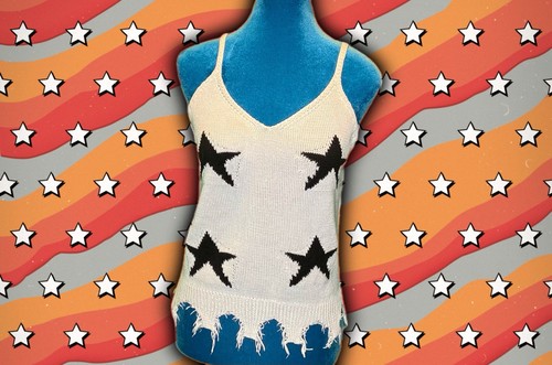Canotta donna maglia stelle - canotta,