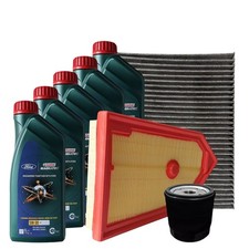 Kit Tagliando Ford Puma 1.0 EcoBoost Bz dal 2019 3 Filtri  5 Olio 5W30 Castrol