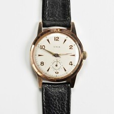 L.W.S 15 Rubis Orologio Vintage da Polso Uomo Placcato Oro - 32mm