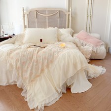 Set lenzuola 3D ricamo fiori