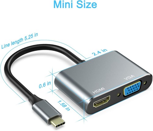 Usb hdmi e vga - c,