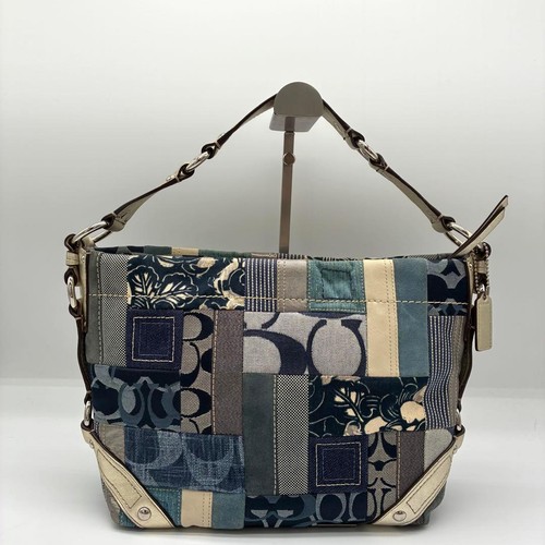 Borsa tracolla coach blu - a,