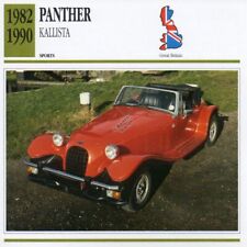 1982-1990 PANTHER KALLISTA Sports Classic Car Photo/Info Maxi Card