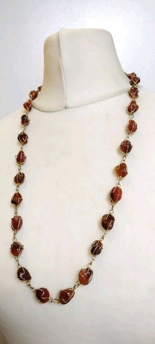 Collana vintage marrone - vintage,, marrone​