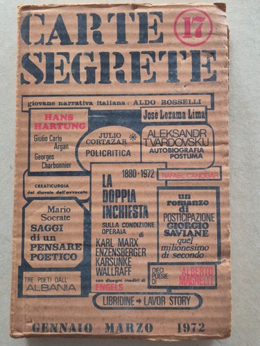 Carte segrete 1972 - segrete, n.17