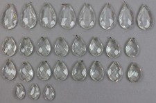 27 Pendenti/Gocce in Cristallo