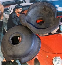 FIAT 500 N - D - F - L - R GOMMINI RIPARO CANDELE USATI ED ORIGINALI (319)