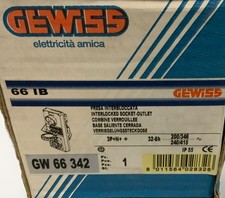 PRESA INTERBLOCCATA FUSIBILI 5 POLI STAGNA GEWISS 66342 3P+N+T380V 32-6h IP55