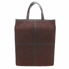 Borsa tote Inden-ya Inden-ya Hanakarusa modello in pelle laccata nera rosso nero