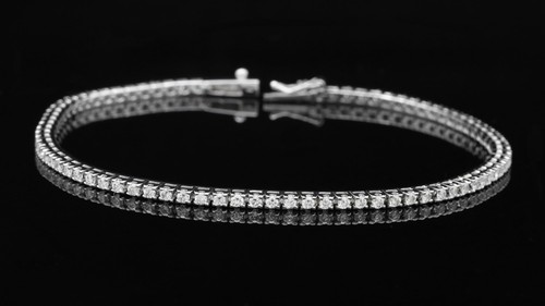 Bracciale tennis oro - in, bianco