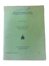 Geology for Environmental Planning in the Barre-Montpelier Region Vermont (1971)