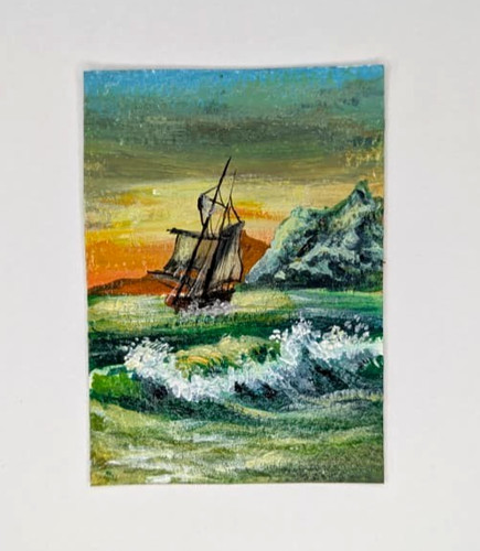 Aceo ooak dipinto acrilico - aceo,