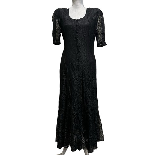 Abito starina nero pizzo - nero,