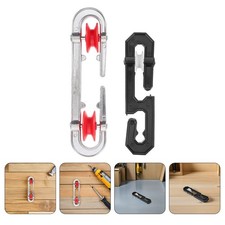  2 pezzi di puleggia per stendibiancheria in plastica e alluminio, puleggia di