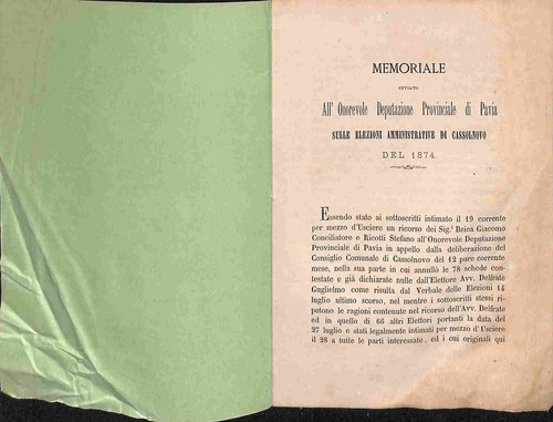 Memoriale sulle elezioni - memoriale...sulle,