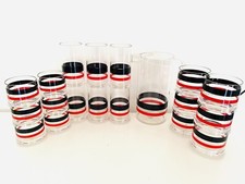 ? Paolo Tilche Guzzini serie Pagoda 1970 serie completa 18 bicchieri + caraffa