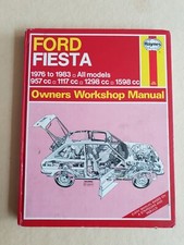 Haynes Manual Ford Fiesta all models 1976 1983