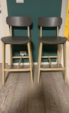 Coppia di sgabelli valore 150 euro |  Per cucina moderna colori grigio e crema