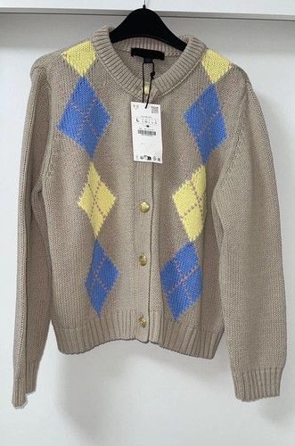 Cardigan zara beige - beige, stampa