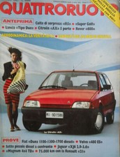 Quattroruote 377 1987 Lancia Tipo Due,Rover600,Volvo480ES,Magnum 4x4TD,CitroenAX