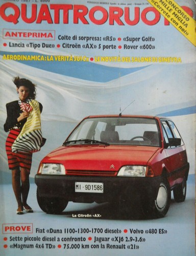 Quattroruote 377 1987 lancia - quattroruote,