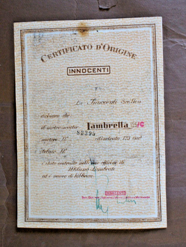 709c certificato origine - 709c-certificato, d'origine