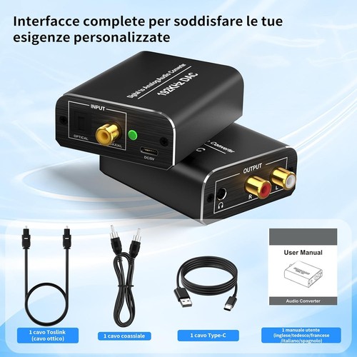 Convertitore ottico rca - convertitore,